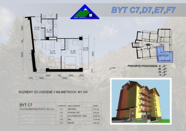 Apartman Golem Tatranska Strba Appartement Buitenkant foto